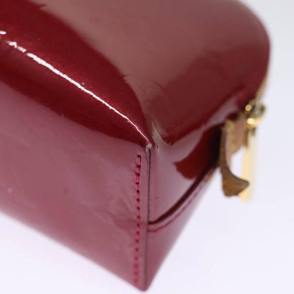 LOUIS VUITTON Vernis Pochette Cosmetic Pouch Pomme D'amour M91496 LV Auth 75151 - Picture 16 of 16